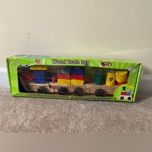 Colorful Wooden Train Set for Kids
